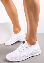 Białe Buty Sportowe Westtide. Białe obuwie sportowe damskie Born2be, z aplikacjami, z okrągłym noskiem, bez zapięcia. Za 39.99 zł.