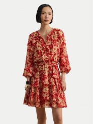 LAUREN RALPH LAUREN Sukienka letnia 200P08669001 Czerwony Regular Fit. Czerwone sukienki damskie Lauren Ralph Lauren, na lato, bez wzorów, z syntetyku, bez kołnierzyka, bez ramiączek. Za 1,299.00 zł.