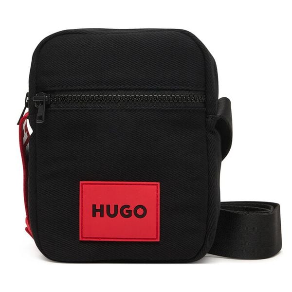 Saszetka HUGO. Czarne saszetki i nerki męskie Hugo, bez wzorów. Za 157.99 zł.