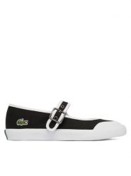 Lacoste Baleriny Mary-J 51SFA0134 Czarny. Czarne balerinki damskie Lacoste, bez wzorów, z materiału, bez obcasa, bez zapięcia. Za 289.99 zł.