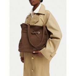 Torebka JENNY. Brązowe shopperki damskie Jenny, bez wzorów, bez dodatków. Za 149.99 zł.