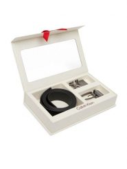 Calvin Klein Pasek Two Belt Rev Gift Set 35Mm LV04D0025G Czarny. Czarne paski męskie Calvin Klein, ze skóry. Za 409.99 zł.