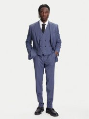 HUGO BOSS Garnitur Henry-Getlin253V1X 50544664 Niebieski Regular Fit. Niebieskie garnitury męskie Hugo Boss, m, bez wzorów, z syntetyku. Za 2,519.00 zł.