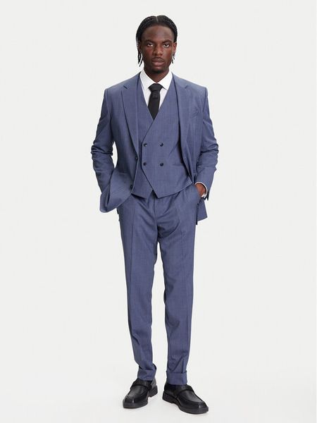 HUGO BOSS Garnitur Henry-Getlin253V1X 50544664 Niebieski Regular Fit. Niebieskie garnitury męskie Hugo Boss, m, bez wzorów, z syntetyku. Za 2,519.00 zł.