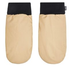 Rękawiczki Rains. Brązowe rękawiczki damskie Rains, bez wzorów, z dzianiny. Za 249.99 zł.