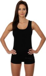 Brubeck Koszulka termoaktywna damska Comfort Cotton TA00510A r. S. Bluzki damskie Brubeck, s, bez wzorów, bez kołnierzyka, bez ramiączek. Za 72.32 zł.