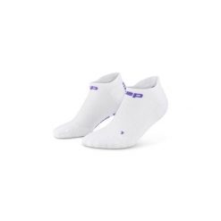 Damskie krótkie skarpety kompresyjne sportowe Core Run stopki Ultralight CEP. Białe skarpetki damskie CEP, bez wzorów, z elastanu. Za 69.00 zł.
