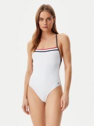 Tommy Hilfiger Strój kąpielowy UW0UW05849 Biały. Białe stroje kąpielowe damskie Tommy Hilfiger, xs, bez wzorów, z syntetyku. Za 239.99 zł.