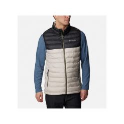 Kurtka uniwersalna męska Columbia Powder Lite Vest. Białe kurtki męskie Columbia, m, bez wzorów, z syntetyku, sportowe, bez kaptura. Za 289.99 zł.
