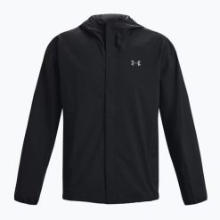 Kurtka treningowa męska Under Armour Cloudstrike Stretch. Czarne kurtki męskie Under Armour, m, bez wzorów, sportowe, bez kaptura. Za 359.99 zł.