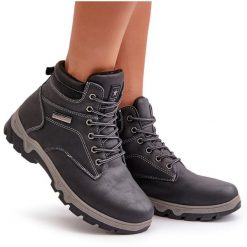 News Buty Trekkingowe Męskie Ocieplane Z Eko Skóry Granatowe Neramia niebieskie. Niebieskie trekkingi męskie z gumy, bez zapięcia. Za 205.59 zł.