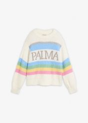 Sweter z domieszką wełny. Białe swetry nierozpinane damskie bonprix, bez wzorów, z wełny, eleganckie, bez kołnierzyka, bez ramiączek. Za 109.99 zł.