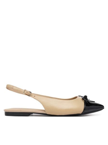 Caprice Baleriny 9-29401-46 Beżowy. Brązowe balerinki damskie Caprice, bez wzorów, ze skóry, bez obcasa, bez zapięcia. Za 210.99 zł.