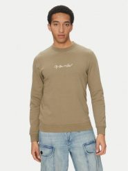 G-Star Raw Bluza G-Script D26407-D257 6057 Khaki Regular Fit. Brązowe bluzy męskie G-Star, m, bez wzorów, z bawełny, retro, bez ramiączek, bez kaptura. Za 219.99 zł.