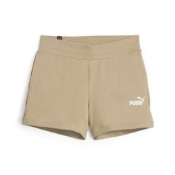 Spodnie sportowe damskie Puma Ess. Brązowe spodnie dresowe damskie Puma, bez wzorów, z dresówki, sportowe, krótkie. Za 207.00 zł.