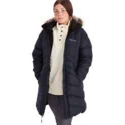 Płaszcz puchowy damski Montreal. Niebieskie płaszcze damskie Marmot, m, bez wzorów, z puchu, bez kołnierzyka. Za 1,007.99 zł.