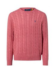Polo Ralph Lauren Męski sweter z dzianiny Mężczyźni Bawełna czerwony|różowy jednolity, L. Czerwone swetry męskie Polo Ralph Lauren, l, bez wzorów, z bawełny, eleganckie, bez kołnierzyka, bez ramiączek. Za 949.95 zł.