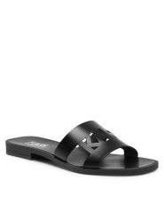 KARL LAGERFELD Klapki KL80405 Czarny. Czarne klapki damskie KARL LAGERFELD, bez wzorów, ze skóry, bez obcasa, bez zapięcia. Za 419.99 zł.