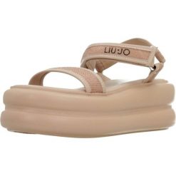 Sandały LIU-JO ARIA 03 Nago. Czerwone sandały damskie Liu Jo, bez wzorów, ze skóry, bez obcasa, bez zapięcia. Za 505.99 zł.