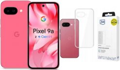 Smartfon Pixel 9A 5G 8/128GB Różowy (GA09565-GB) + Etui Clear Case. Czerwone smartfony Google. Za 1,902.00 zł.