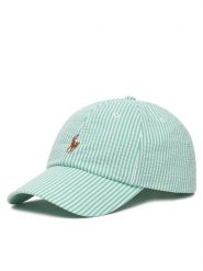 Polo Ralph Lauren Czapka z daszkiem 710957166500 Zielony. Zielone czapki damskie Polo Ralph Lauren, bez wzorów, z bawełny. Za 409.99 zł.