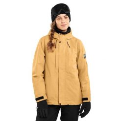 Kurtka snowboardowa damska W4-W Graupel. Brązowe kurtki sportowe damskie SIROKO, xl, bez wzorów, bez ramiączek, bez kaptura, narciarskie. Za 928.00 zł.