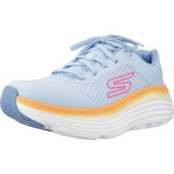 Buty SKECHERS MAX CUSHIONING ENDEAVOUR Niebieski. Niebieskie obuwie sportowe damskie Skechers, bez wzorów, bez zapięcia, trekkingowe, Skechers Sport. Za 316.99 zł.