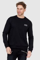 VALENTINO GARAVANI Czarna bluza męska z logo vltn. Czarne bluzy męskie Valentino Garavani, l, z aplikacjami, prążkowane, bez ramiączek, bez kaptura. W wyprzedaży za 1,499.99 zł.