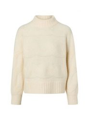 Opus sweter z dzianiny z wełną i alpaką - Portree Kobiety beżowy, 36. Brązowe swetry nierozpinane damskie Opus, bez wzorów, z dzianiny, bez kołnierzyka, bez ramiączek. Za 329.95 zł.