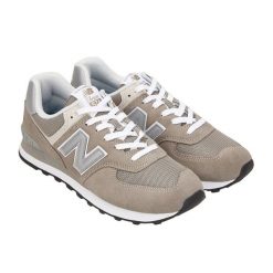 Trampki Męskie Zamsz 574. Szare trampki męskie New Balance, bez wzorów, z zamszu, bez zapięcia. Za 704.99 zł.