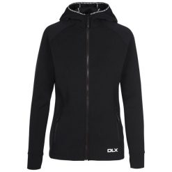 Bluza Z Kapturem Damska Anais DLX. Czarne bluzy damskie Trespass, l, bez wzorów, sportowe, bez ramiączek, z kapturem. Za 207.99 zł.