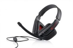 Modecom MC-823 Ranger czarno-czerwony. Czarne słuchawki dla graczy MODECOM. Za 54.00 zł.