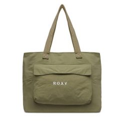 Torebka Roxy. Brązowe shopperki damskie Roxy, bez wzorów, bez dodatków. Za 79.99 zł.