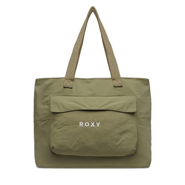 Torebka Roxy. Brązowe shopperki damskie Roxy, bez wzorów, bez dodatków. Za 79.99 zł.