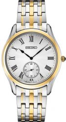 Zegarek Seiko Seiko Quartz SRK048P1 Zegarek męski biała tarcza 39 mm. Białe zegarki męskie Seiko, bez wzorów. Za 1,135.99 zł.
