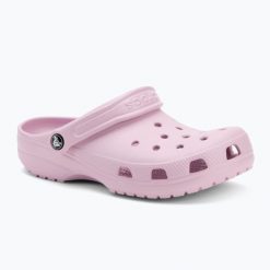 Klapki Crocs Classic. Brązowe klapki damskie Crocs, bez wzorów, bez zapięcia. Za 189.99 zł.