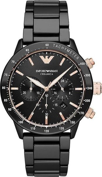 Zegarek Emporio Armani ZEGAREK MĘSKI EMPORIO ARMANI AR70002 - MARIO - CERAMIKA (zx149a). Zegarki męskie Emporio Armani, bez wzorów, ceramiczne. Za 649.00 zł.