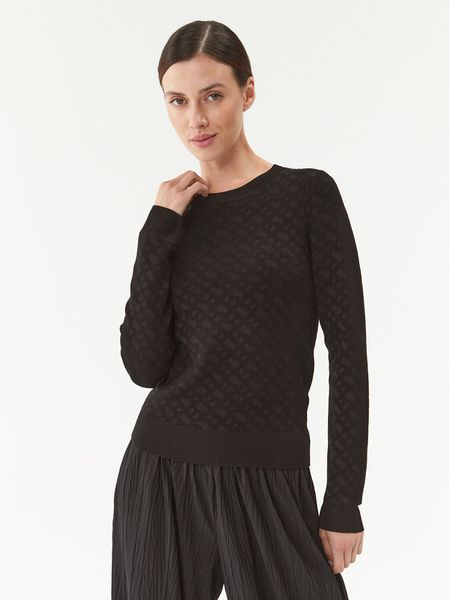 Boss Sweter Furkina 50493923 Czarny Regular Fit. Czarne swetry nierozpinane damskie Boss, s, bez wzorów, z wiskozy, bez kołnierzyka, bez ramiączek. Za 579.99 zł.