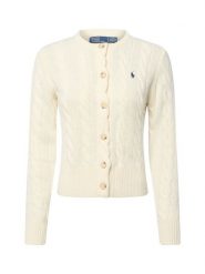 Polo Ralph Lauren Kardigan z zawartością kaszmiru Kobiety Kaszmir biały, S. Białe kardigany damskie Polo Ralph Lauren, s, bez wzorów, z kaszmiru, bez kołnierzyka. Za 1,199.95 zł.