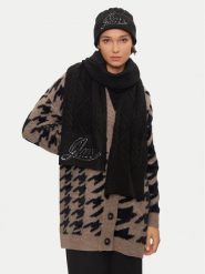 Guess Szalik W4BZ25 Z3362 Czarny. Czarne rękawiczki damskie Guess, z aplikacjami, z materiału. Za 269.99 zł.