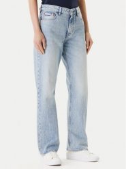 Calvin Klein Jeans Jeansy Signature 90s LV147C700G Niebieski Straight Fit. Niebieskie jeansy damskie Calvin Klein Jeans, bez wzorów, z bawełny. Za 309.99 zł.