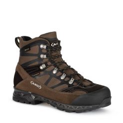 Buty trekkingowe męskie Aku Trekker Pro GORE-TEX. Brązowe buty zimowe męskie Aku, bez wzorów, z gore-texu, bez obcasa, bez zapięcia. Za 599.00 zł.