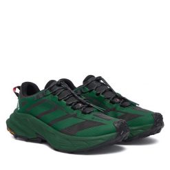 Trekkingi adidas. Zielone buty zimowe męskie Adidas, bez wzorów, bez obcasa, bez zapięcia. Za 649.99 zł.