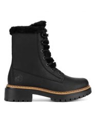 Rieker Trzewiki 72625-00 Czarny. Czarne botki damskie Rieker, bez wzorów, z materiału, bez obcasa, na płaskiej podeszwie, bez zapięcia. Za 389.99 zł.