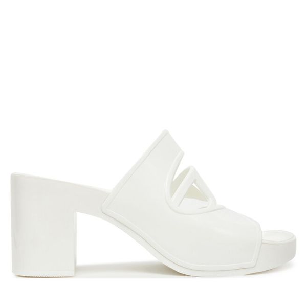 Klapki Diesel. Białe klapki damskie Diesel, bez wzorów, bez obcasa, bez zapięcia. Za 779.99 zł.