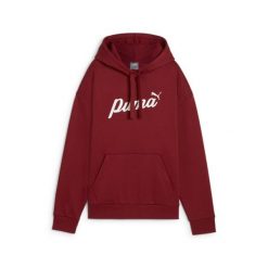 Bluza damska z kapturem Puma Ess+ Script. Białe bluzy damskie Puma, xs, bez wzorów, sportowe, bez ramiączek, z kapturem. W wyprzedaży za 227.20 zł.