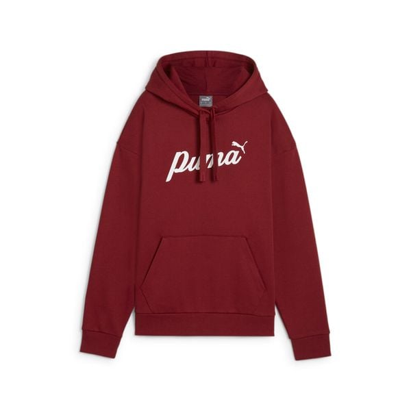 Bluza damska z kapturem Puma Ess+ Script. Białe bluzy damskie Puma, xs, bez wzorów, sportowe, bez ramiączek, z kapturem. W wyprzedaży za 226.50 zł.