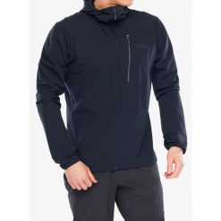 Kurtka softshell męska Rab Borealis Alpine Hoody. Niebieskie kurtki męskie RAB, m, bez wzorów, z softshellu, bez kaptura, trekkingowe. Za 404.99 zł.