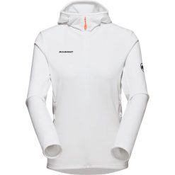 Bluza trekkingowa damska Mammut Aconcagua Light ML Hooded. Białe bluzy damskie Mammut, l, bez wzorów, bez ramiączek, bez kaptura. Za 529.99 zł.