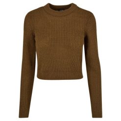 Sweter damski Urban Classics. Zielone swetry nierozpinane damskie Urban Classics, na zimę, bez wzorów, z dzianiny, bez kołnierzyka, bez ramiączek. Za 183.50 zł.
